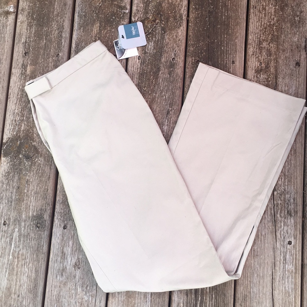 Mossimo tan flat front pants